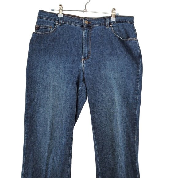 Lee Platinum Label Jeans Women's Boot Cut 5-Pocket Relaxed Fit Blue 12 - Picture 4 of 10